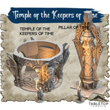 Tabletop Terrain Dungeon Terrain 32mm / Pillar of Time Temple of the Keepers of Time - Thematic Dungeon Terrain