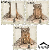 Tabletop Terrain Dungeon Terrain 32mm / Portal Lost Portal in the Temples of Azoroth - Thematic Dungeon Terrain