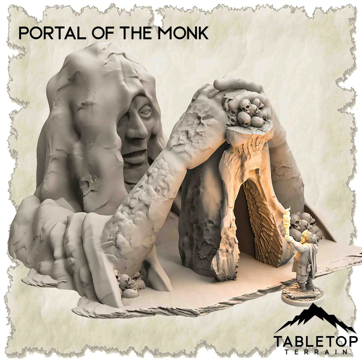 Tabletop Terrain Dungeon Terrain 32mm / Portal of the Monk A Wilderness where Angels have Fallen - Thematic Dungeon Terrain
