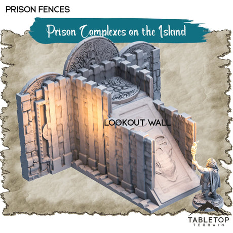 Tabletop Terrain Dungeon Terrain 32mm / Prison Fences Prison Complexes on the Island - Thematic Dungeon Terrain