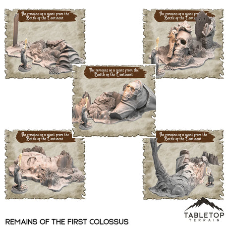 Tabletop Terrain Dungeon Terrain 32mm / Remains of the First Colossus The Remains of a Giant from the Battle of the Continent Dungeon Terrain