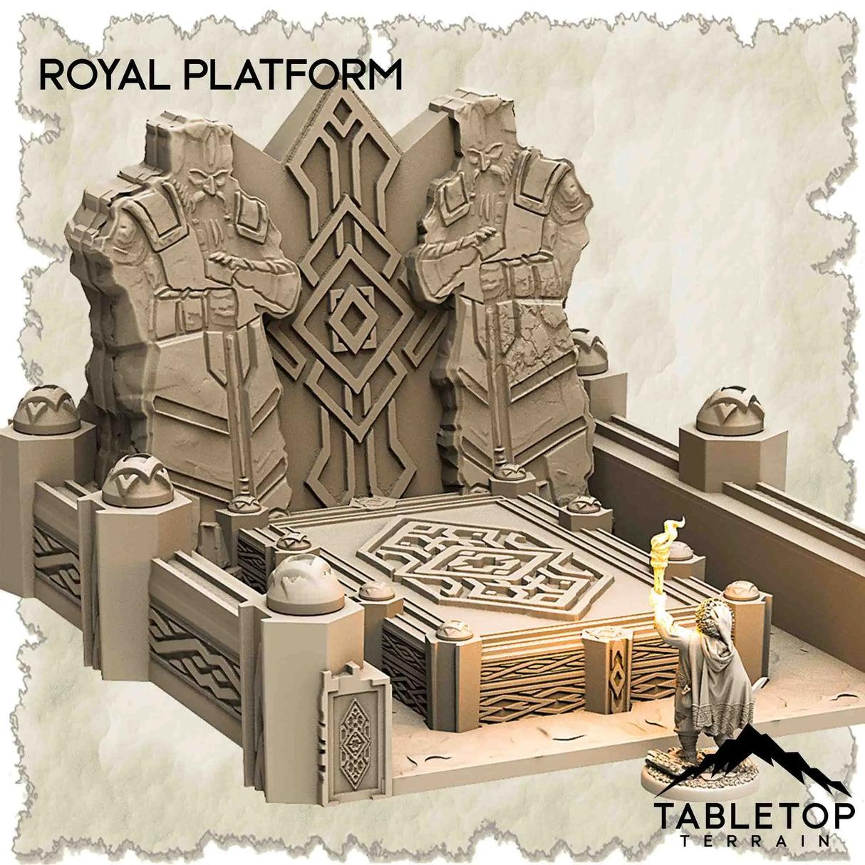 Tabletop Terrain Dungeon Terrain 32mm / Royal Platform Burial Ground of the Underground Kingdom - Thematic Dungeon Terrain