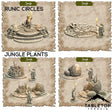 Tabletop Terrain Dungeon Terrain 32mm / Runic Circles A Trek Through the Jungle - Thematic Dungeon Terrain