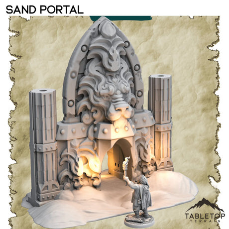 Tabletop Terrain Dungeon Terrain 32mm / Sand Portal Portals - Thematic Dungeon Terrain