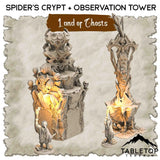 Tabletop Terrain Dungeon Terrain 32mm / Spider's Crypt + Observation Tower Land of Ghosts - Thematic Dungeon Terrain