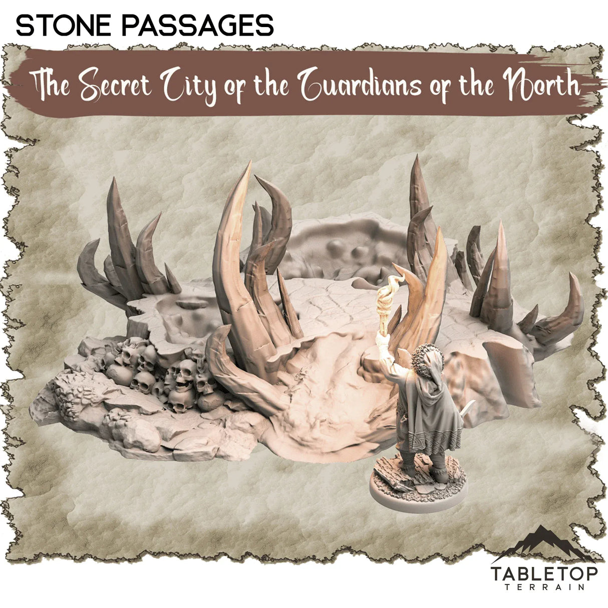 Tabletop Terrain Dungeon Terrain 32mm / Stone Passages The Secret City of the Guardians of the North - Thematic Dungeon Terrain