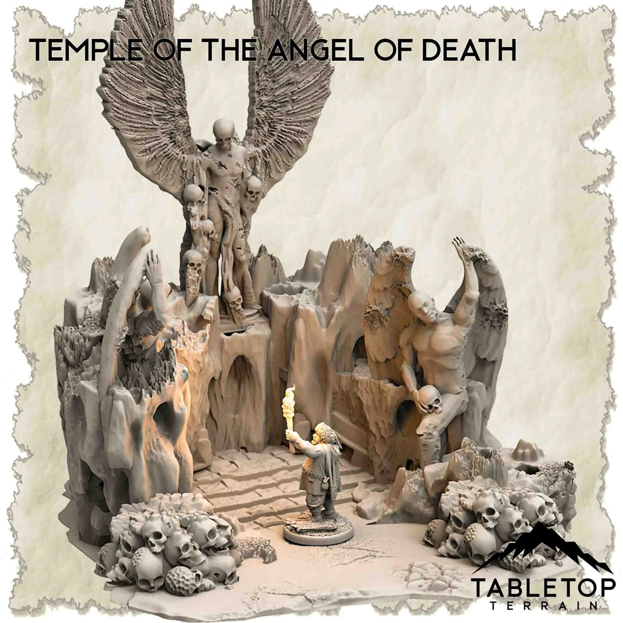 Tabletop Terrain Dungeon Terrain 32mm / Temple of the Angel of Death A Wilderness where Angels have Fallen - Thematic Dungeon Terrain