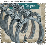 Tabletop Terrain Dungeon Terrain 32mm / Temple of The Underwater Kingdom Underwater Kingdom - Thematic Dungeon Terrain