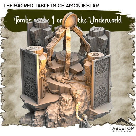 Tabletop Terrain Dungeon Terrain 32mm / The Sacred Tablets of Amon Ikstar Tombs of the Lords of the Underworld - Thematic Dungeon Terrain