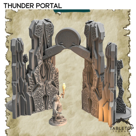 Tabletop Terrain Dungeon Terrain 32mm / Thunder Portal Portals - Thematic Dungeon Terrain