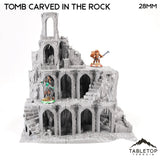 Tabletop Terrain Dungeon Terrain 32mm / Tomb Carved in the Rock Underground Caves - Thematic Dungeon Terrain