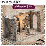 Tabletop Terrain Dungeon Terrain 32mm / Tomb Column 2 Underground Caves - Thematic Dungeon Terrain