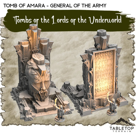 Tabletop Terrain Dungeon Terrain 32mm / Tomb of Amara - General of the Army Tombs of the Lords of the Underworld - Thematic Dungeon Terrain