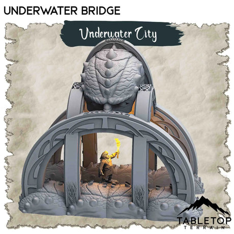 Tabletop Terrain Dungeon Terrain 32mm / Underwater Bridge Underwater City - Thematic Dungeon Terrain
