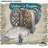 Tabletop Terrain Dungeon Terrain 32mm / Underwater Cannons Underwater Kingdom - Thematic Dungeon Terrain