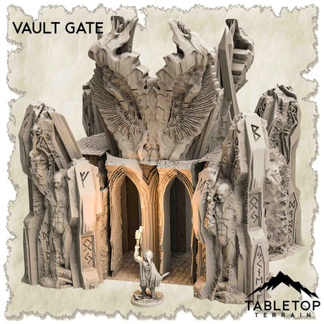 Tabletop Terrain Dungeon Terrain 32mm / Vault Gate Valley of Active Portals - Thematic Dungeon Terrain