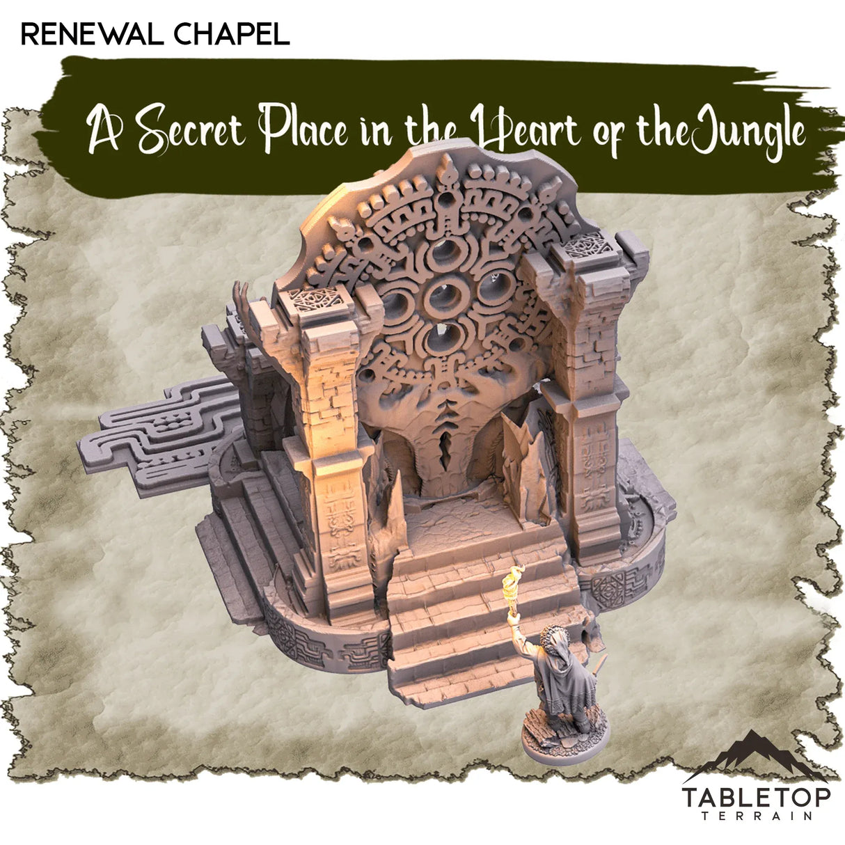 Tabletop Terrain Dungeon Terrain A Secret Place in the Heart of the Jungle - Thematic Dungeon Terrain