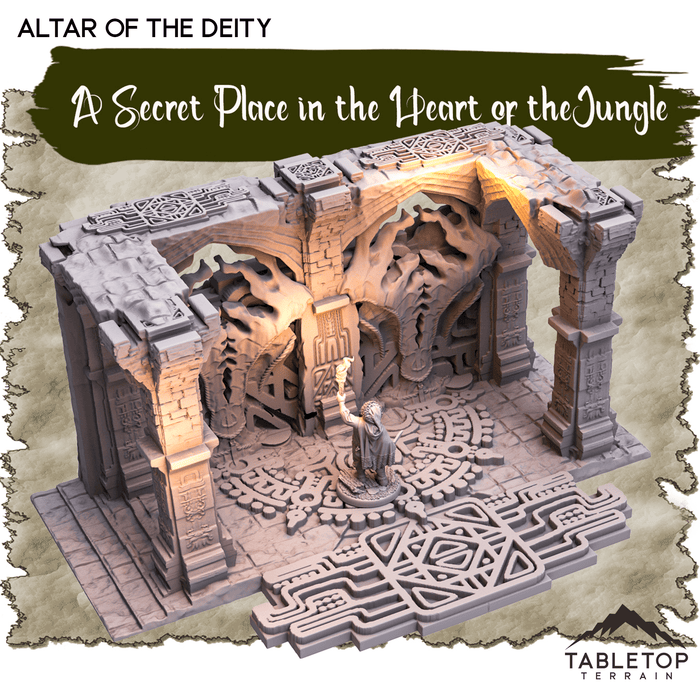 Tabletop Terrain Dungeon Terrain A Secret Place in the Heart of the Jungle - Thematic Dungeon Terrain