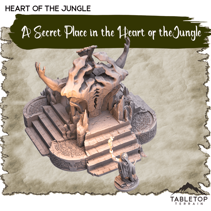 Tabletop Terrain Dungeon Terrain A Secret Place in the Heart of the Jungle - Thematic Dungeon Terrain