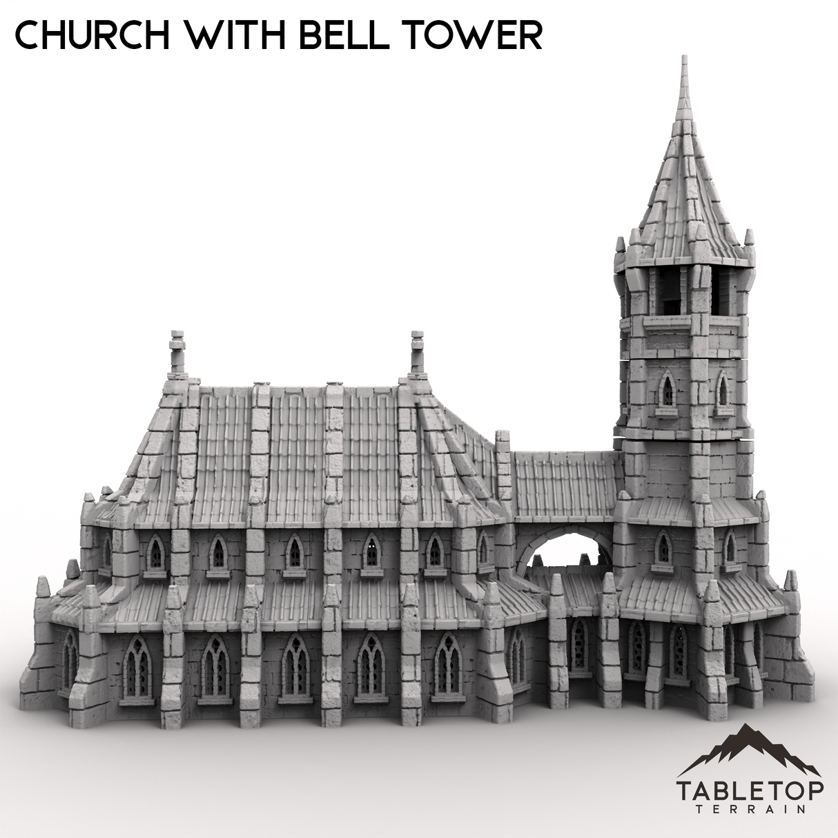 Tabletop Terrain Dungeon Terrain Church with Bell Tower