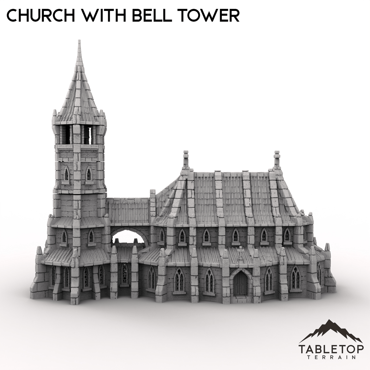 Tabletop Terrain Dungeon Terrain Church with Bell Tower