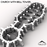 Tabletop Terrain Dungeon Terrain Church with Bell Tower