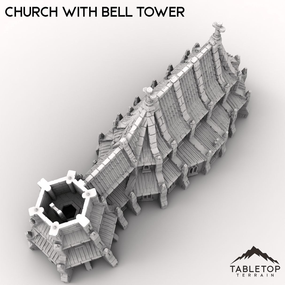 Tabletop Terrain Dungeon Terrain Church with Bell Tower