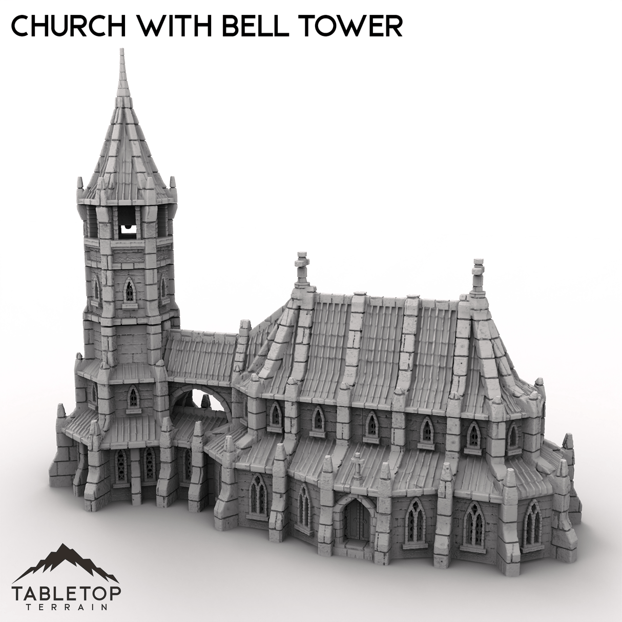 Tabletop Terrain Dungeon Terrain Church with Bell Tower