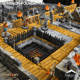 Tabletop Terrain Dungeon Terrain Dungeon Foundation Gaming Board Compatible with HeroQuest First Light