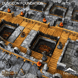 Tabletop Terrain Dungeon Terrain Dungeon Foundation Gaming Board Compatible with HeroQuest First Light