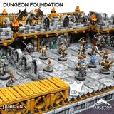 Tabletop Terrain Dungeon Terrain Dungeon Foundation Gaming Board Compatible with HeroQuest First Light