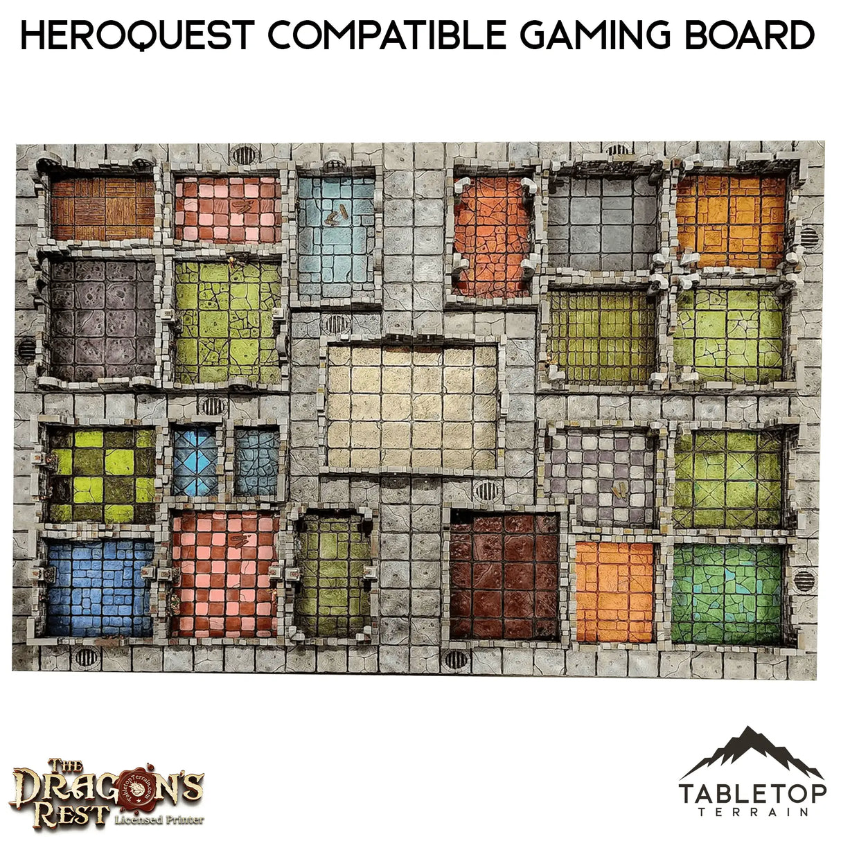 Tabletop Terrain Dungeon Terrain Dungeon Gaming Board Compatible with HeroQuest