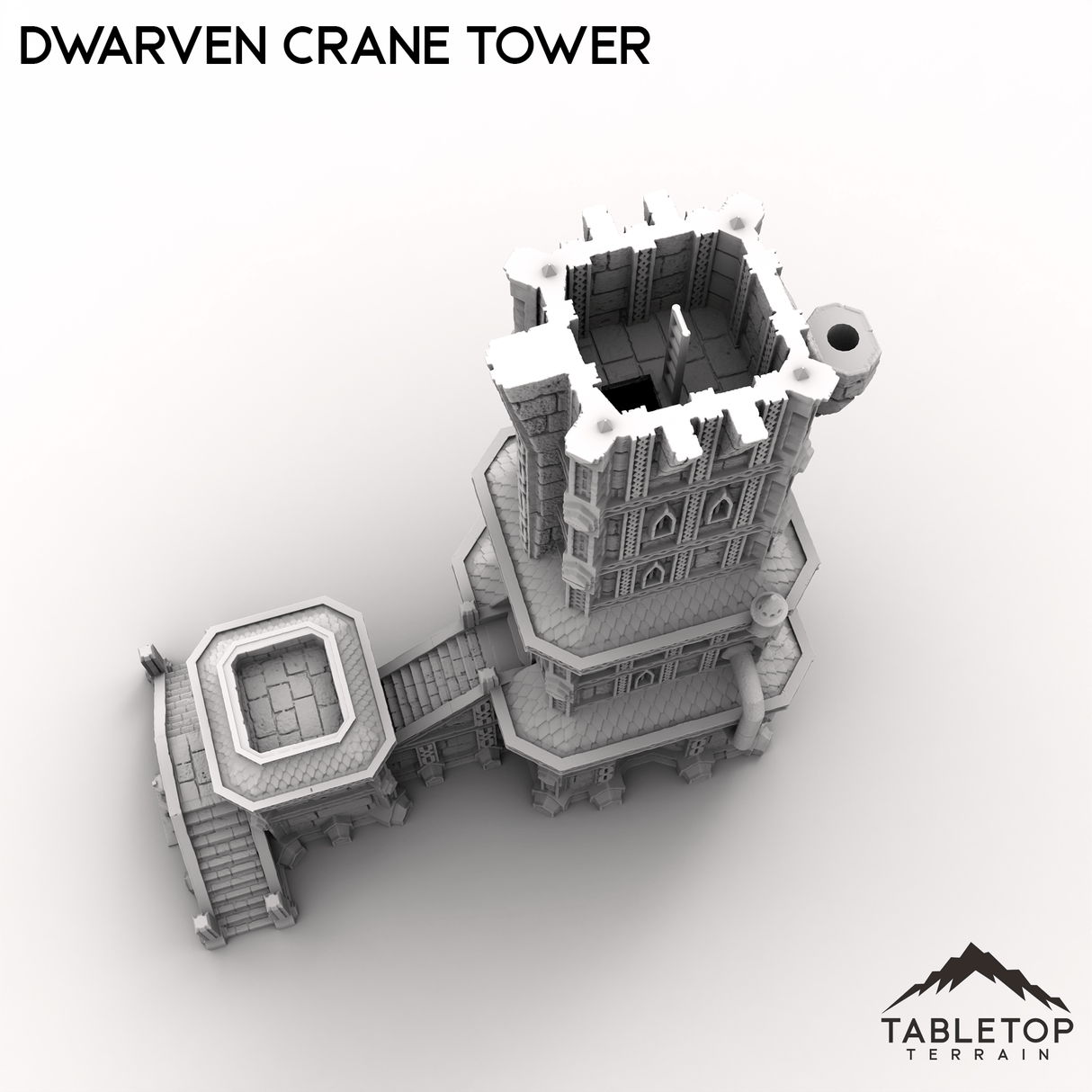 Tabletop Terrain Dungeon Terrain Dwarven Crane Tower