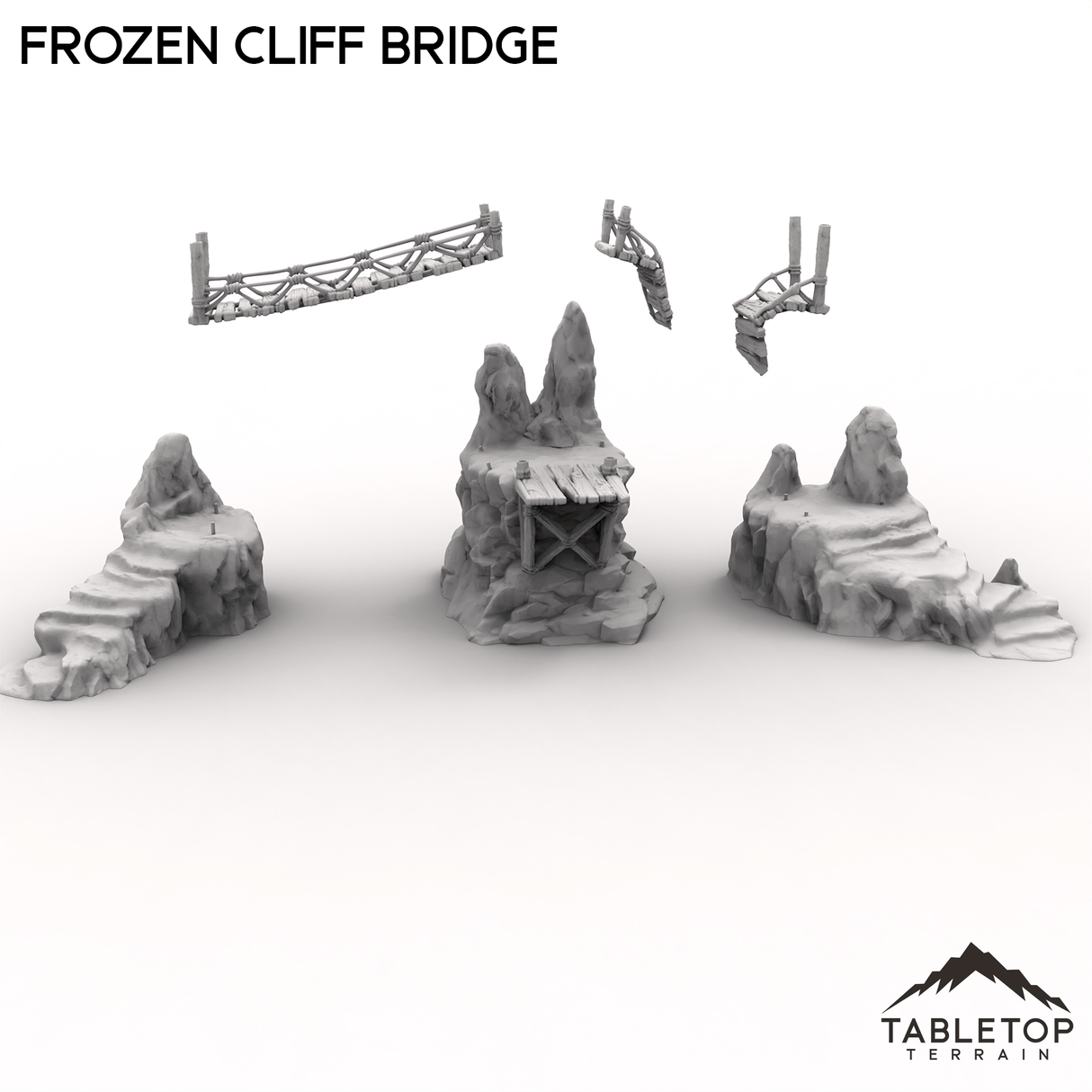 Tabletop Terrain Dungeon Terrain Frozen Cliff Bridge