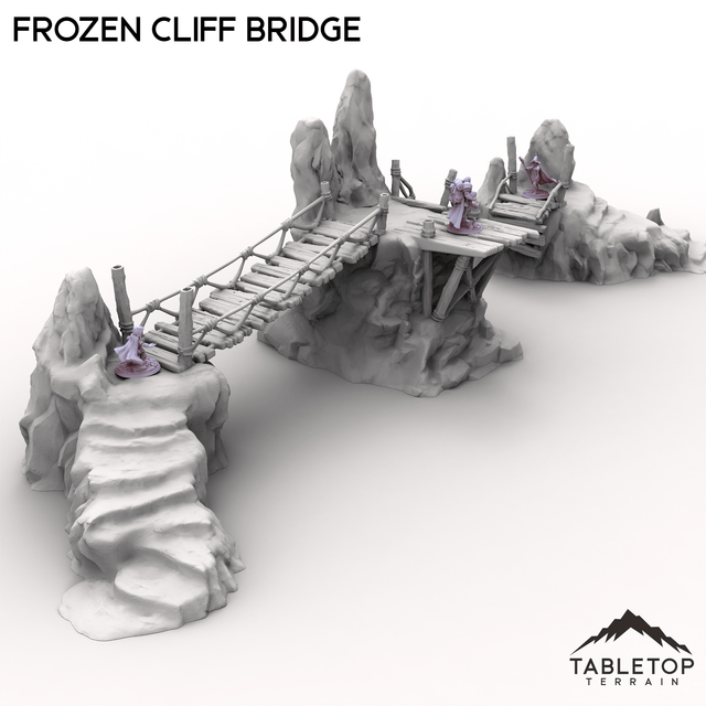 Tabletop Terrain Dungeon Terrain Frozen Cliff Bridge