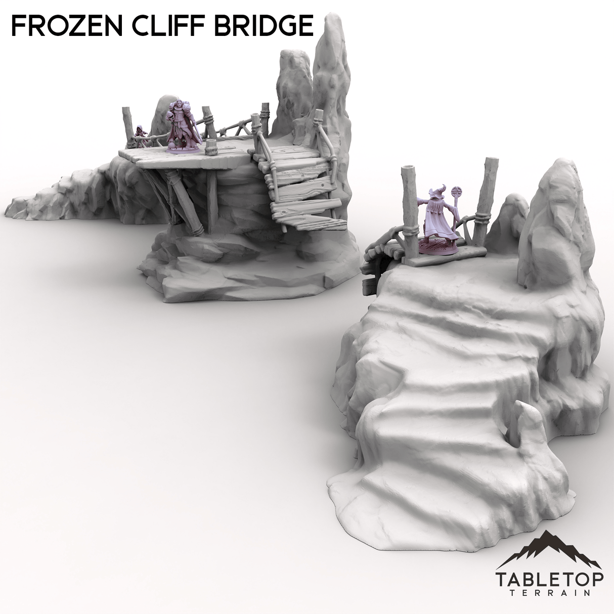 Tabletop Terrain Dungeon Terrain Frozen Cliff Bridge