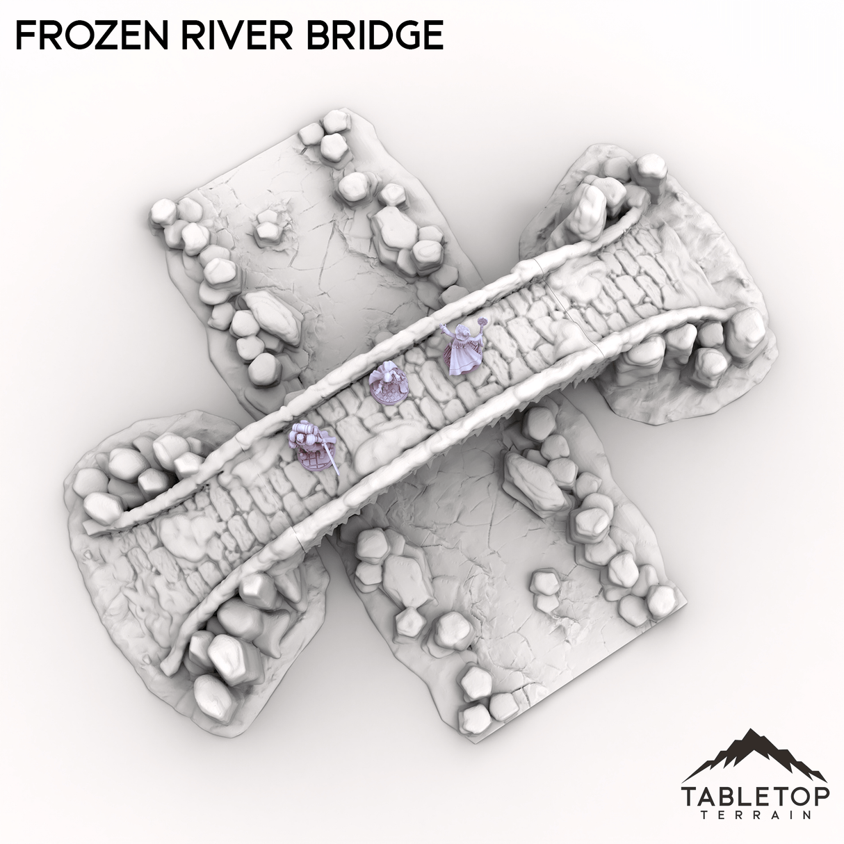 Tabletop Terrain Dungeon Terrain Frozen River Bridge