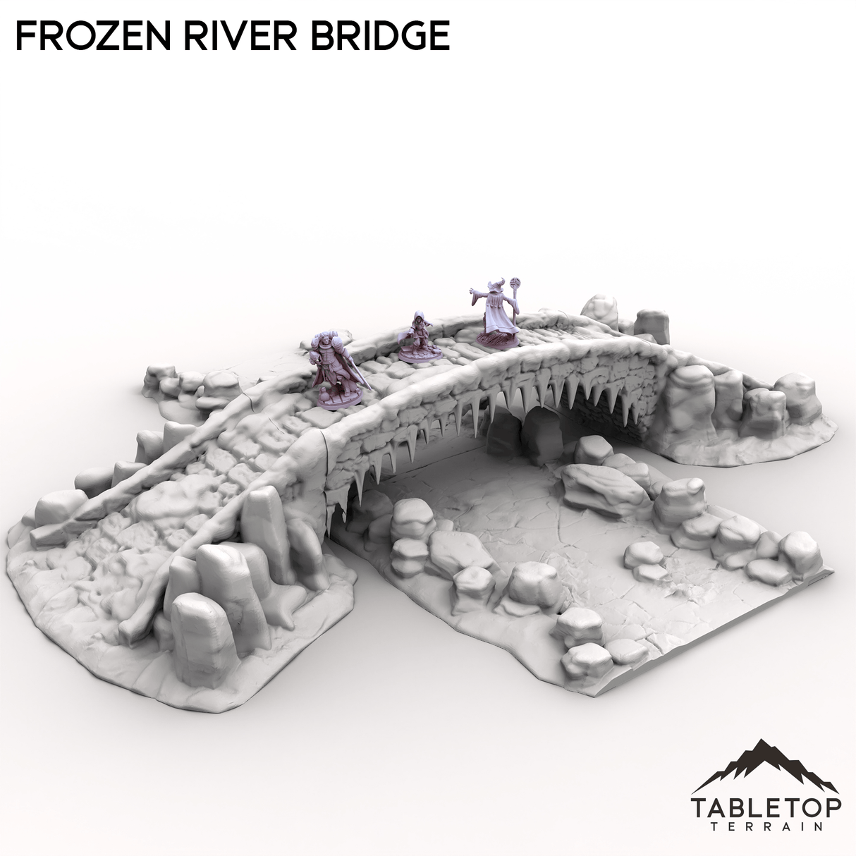 Tabletop Terrain Dungeon Terrain Frozen River Bridge