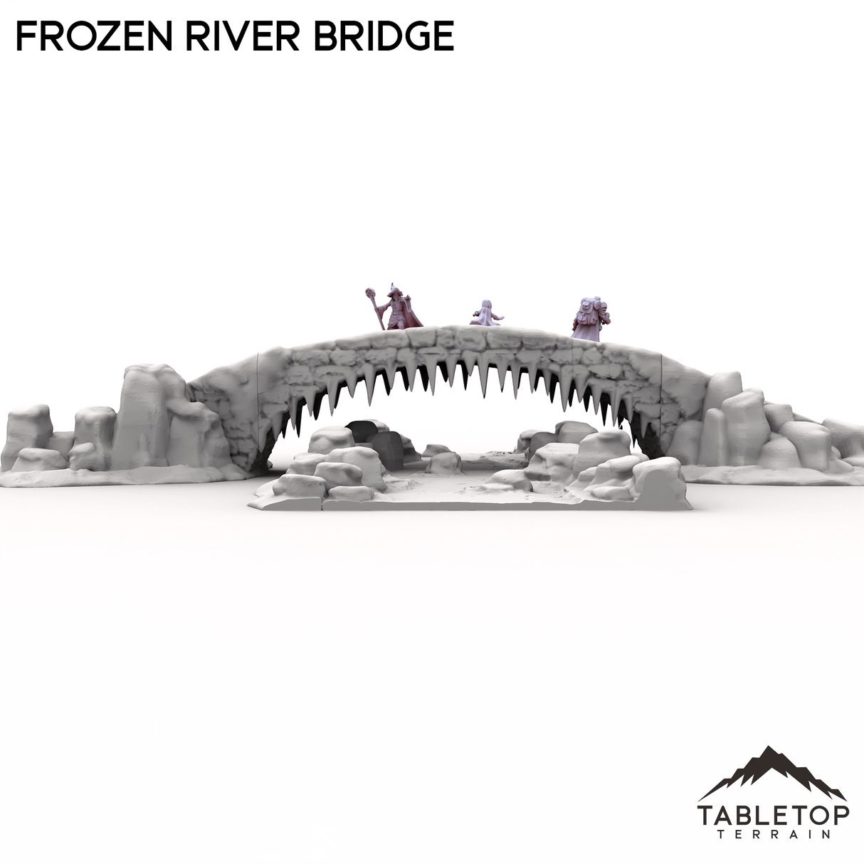 Tabletop Terrain Dungeon Terrain Frozen River Bridge