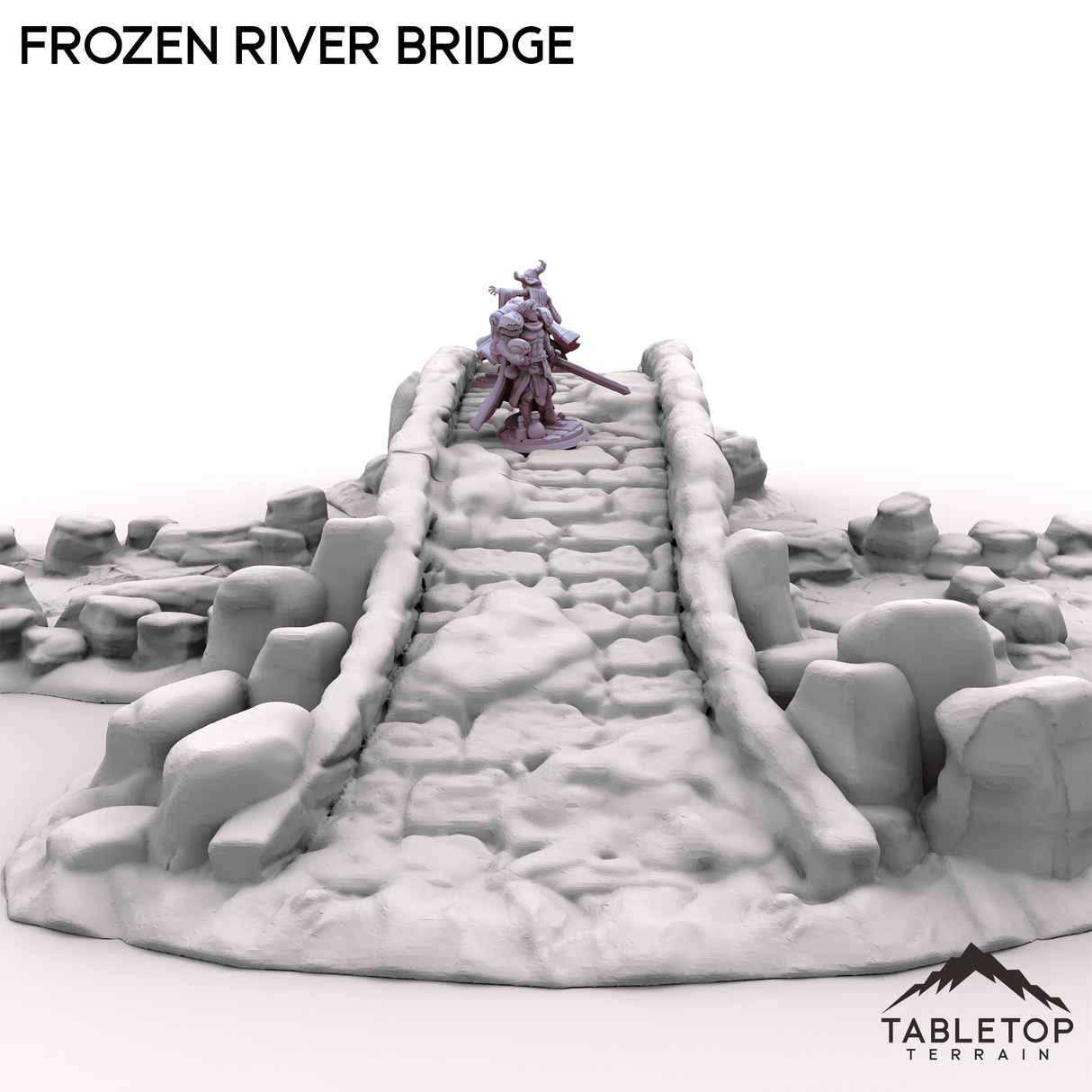 Tabletop Terrain Dungeon Terrain Frozen River Bridge