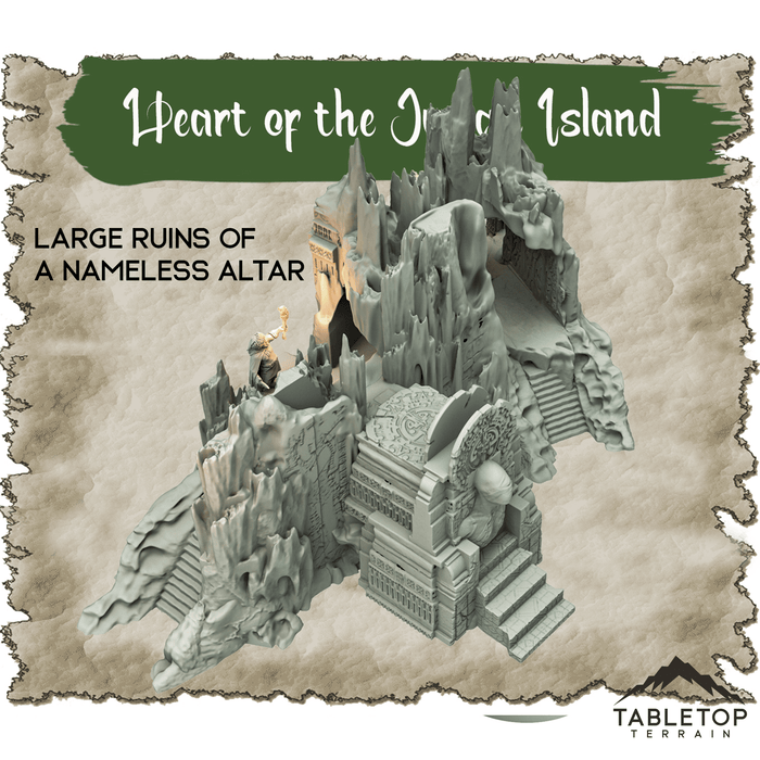 Tabletop Terrain Dungeon Terrain Heart of the Jungle Island - Thematic Dungeon Terrain