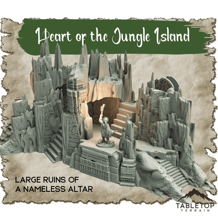 Tabletop Terrain Dungeon Terrain Heart of the Jungle Island - Thematic Dungeon Terrain