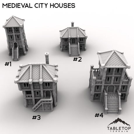 Tabletop Terrain Dungeon Terrain Medieval City Houses