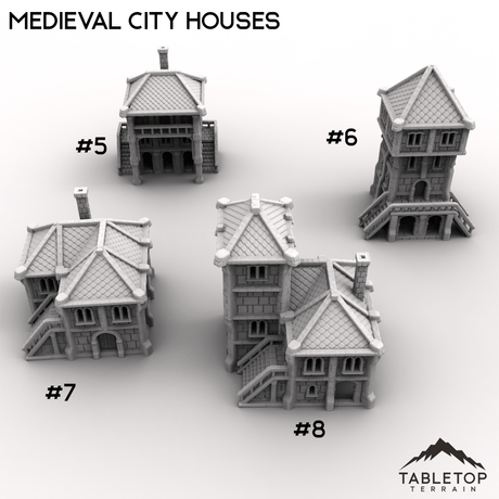 Tabletop Terrain Dungeon Terrain Medieval City Houses