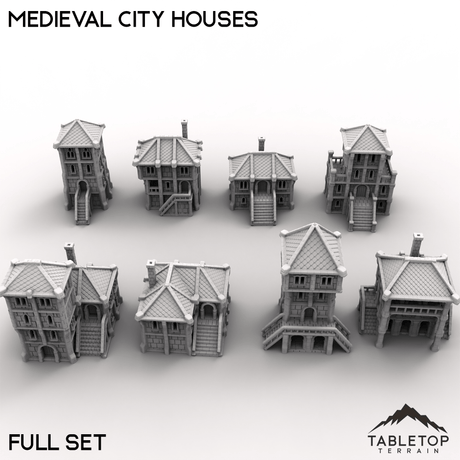 Tabletop Terrain Dungeon Terrain Medieval City Houses