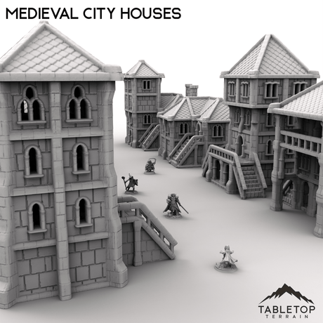 Tabletop Terrain Dungeon Terrain Medieval City Houses