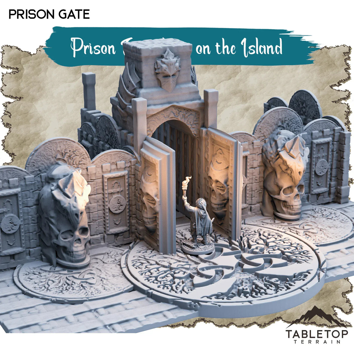 Tabletop Terrain Dungeon Terrain Prison Complexes on the Island - Thematic Dungeon Terrain