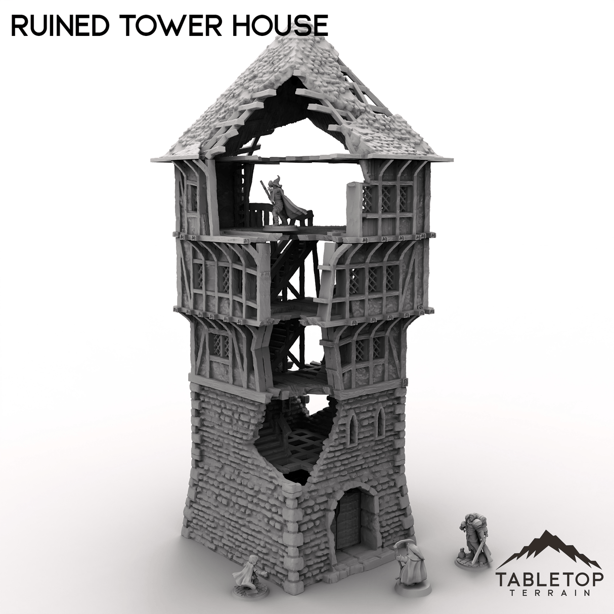 Tabletop Terrain Dungeon Terrain Ruined Tower House