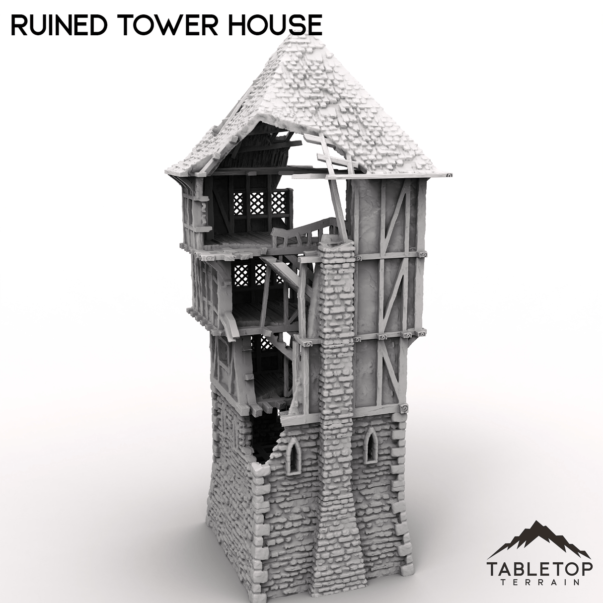 Tabletop Terrain Dungeon Terrain Ruined Tower House