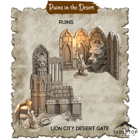 Tabletop Terrain Dungeon Terrain Ruins in the Desert - Thematic Dungeon Terrain
